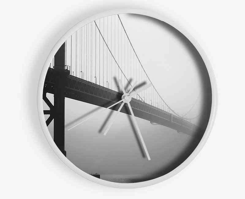 Golden Gate In Fog Clock - Wallart-Direct UK