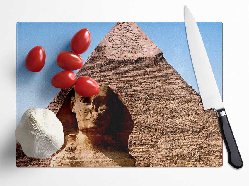 Great Pyramid Of Giza Glass Chopping Board