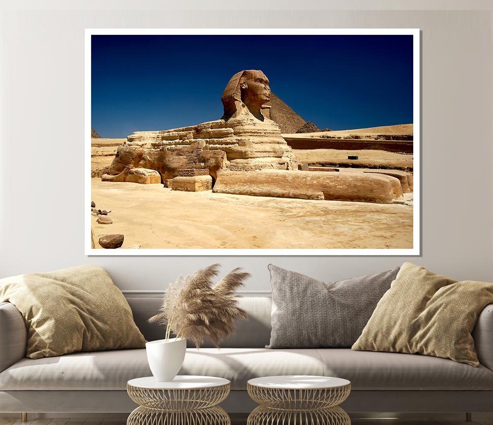 Great Sphinx Of Giza Print Poster Wall Art