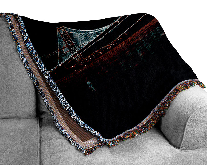 Hells Gate Bridge Woven Blanket