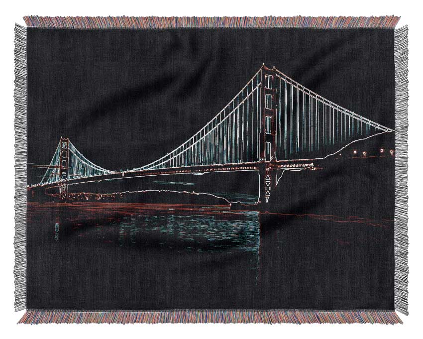 Hells Gate Bridge Woven Blanket