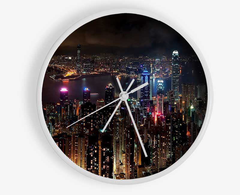 Hong Kong China Clock - Wallart-Direct UK