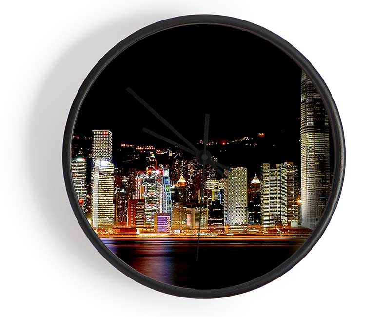 Hong Kong Coast Line Clock - Wallart-Direct UK