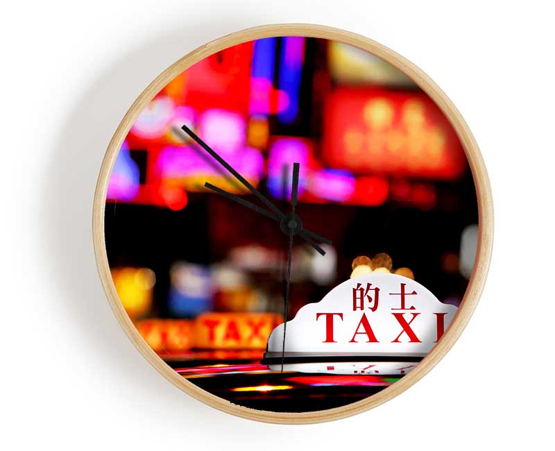 Hong Kong Taxi Clock - Wallart-Direct UK