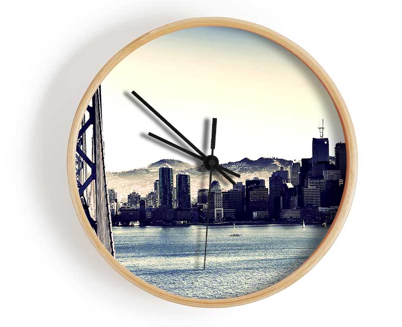 Intersection On Bay Bridge Clock - Wallart-Direct UK