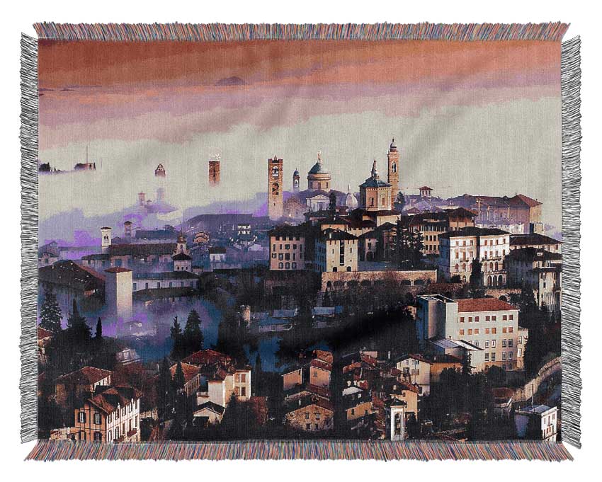 Italian City Mist Woven Blanket