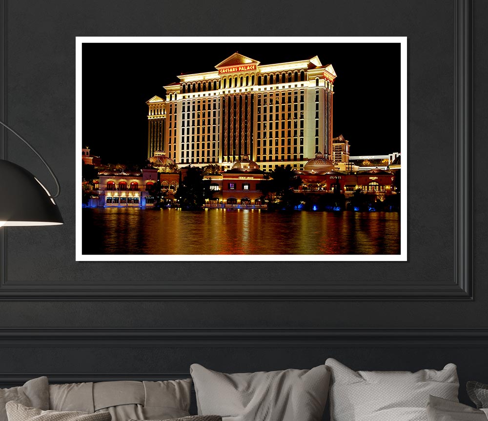 Las Vegas All That Glitters Print Poster Wall Art