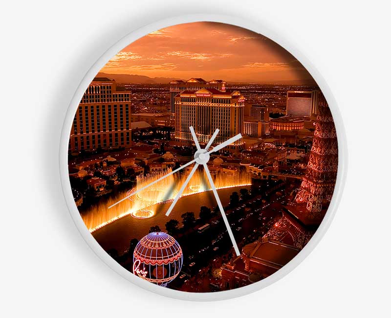 Las Vegas Little Eiffel Tower Clock - Wallart-Direct UK