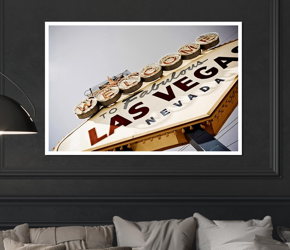 Las Vegas Sign Print Poster Wall Art