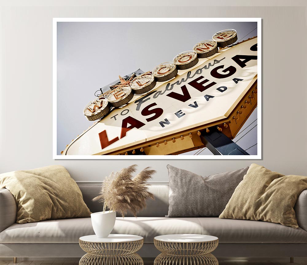 Las Vegas Sign Print Poster Wall Art