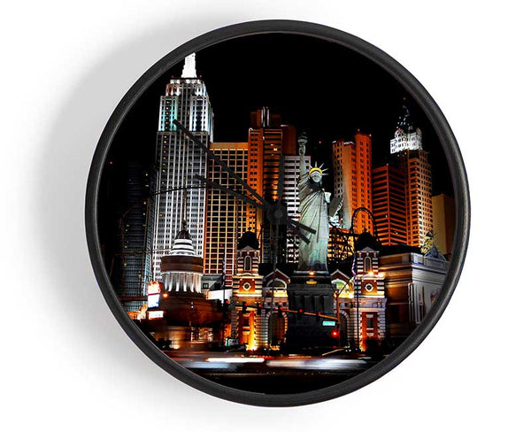 Las Vegas Statue Of Liberty Clock - Wallart-Direct UK