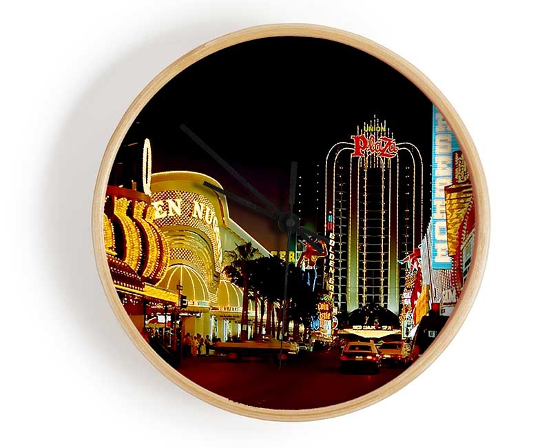 Las Vegas Strip Casino Heaven Clock - Wallart-Direct UK