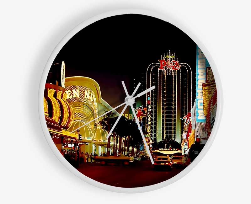 Las Vegas Strip Casino Heaven Clock - Wallart-Direct UK