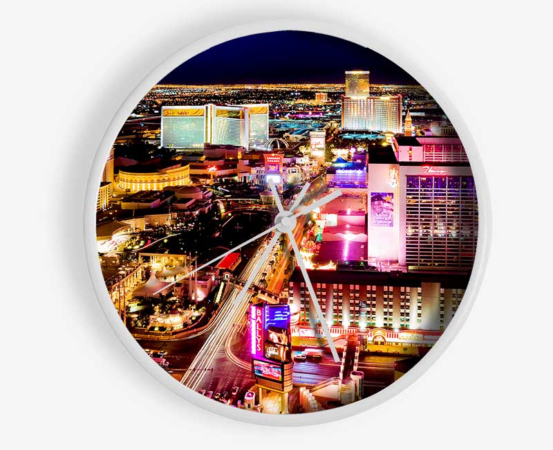 Las Vegas Strip Clock - Wallart-Direct UK