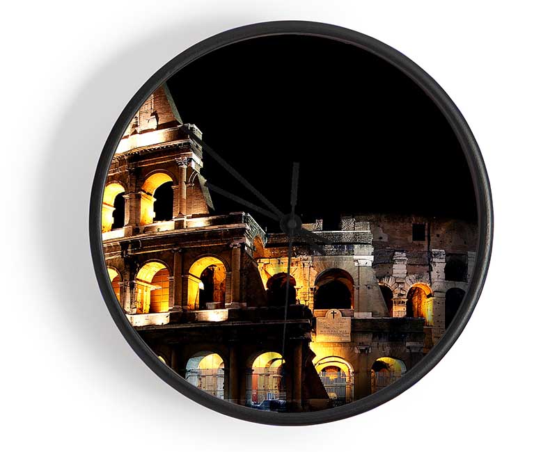 Lights Of The Colosseum Clock - Wallart-Direct UK