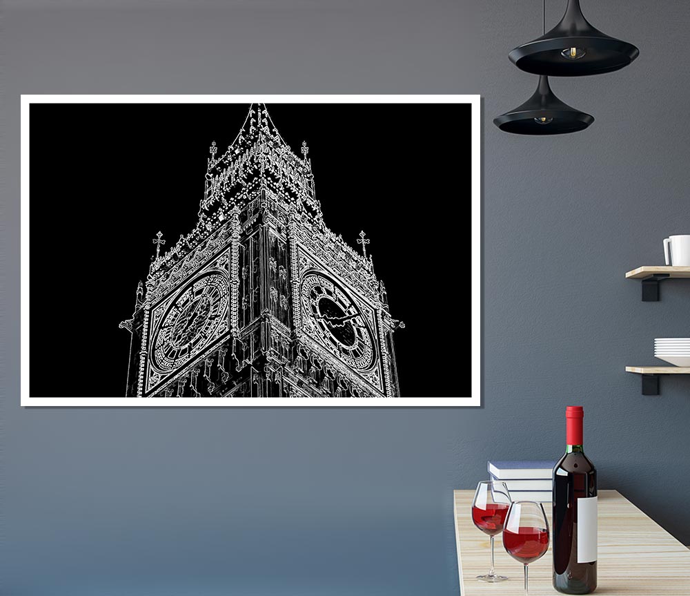 London Big Ben Print Poster Wall Art