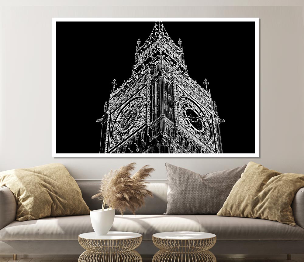 London Big Ben Print Poster Wall Art