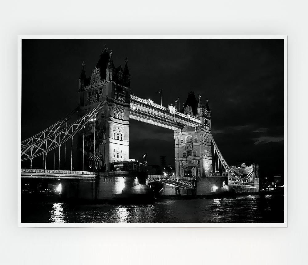 London Bridge Black Beauty Print Poster Wall Art