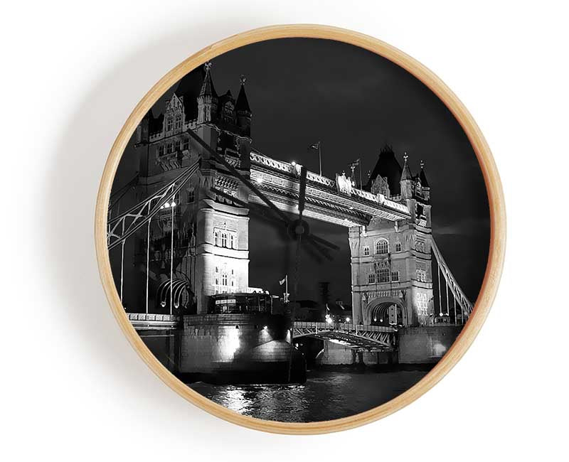 London Bridge Black Beauty Clock - Wallart-Direct UK