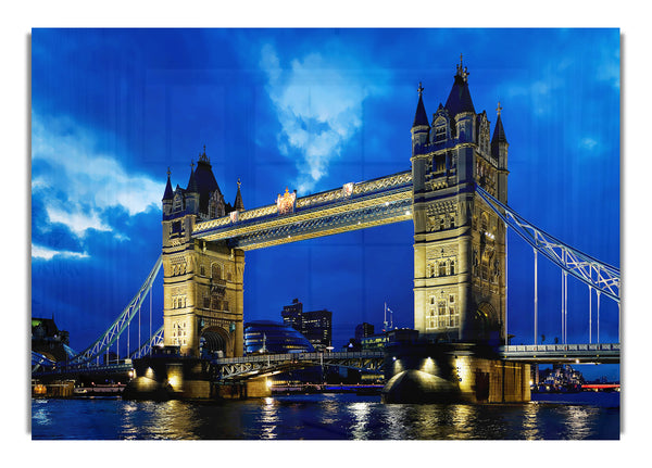 London Bridge Blauer Abendhimmel