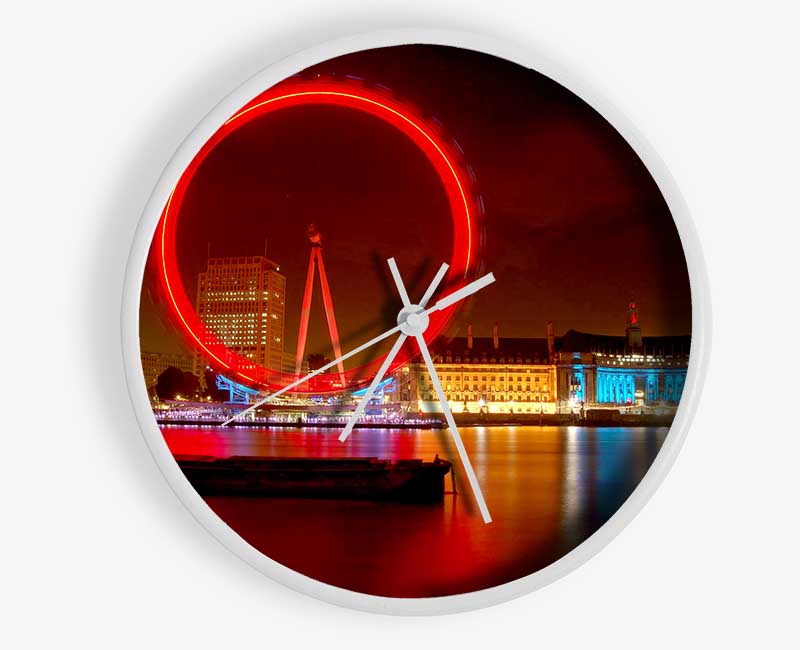 London Eye From Victoria Embankment Clock - Wallart-Direct UK