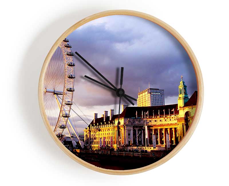 London Eye Morning Light Clock - Wallart-Direct UK