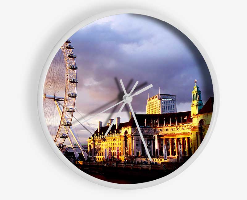 London Eye Morning Light Clock - Wallart-Direct UK