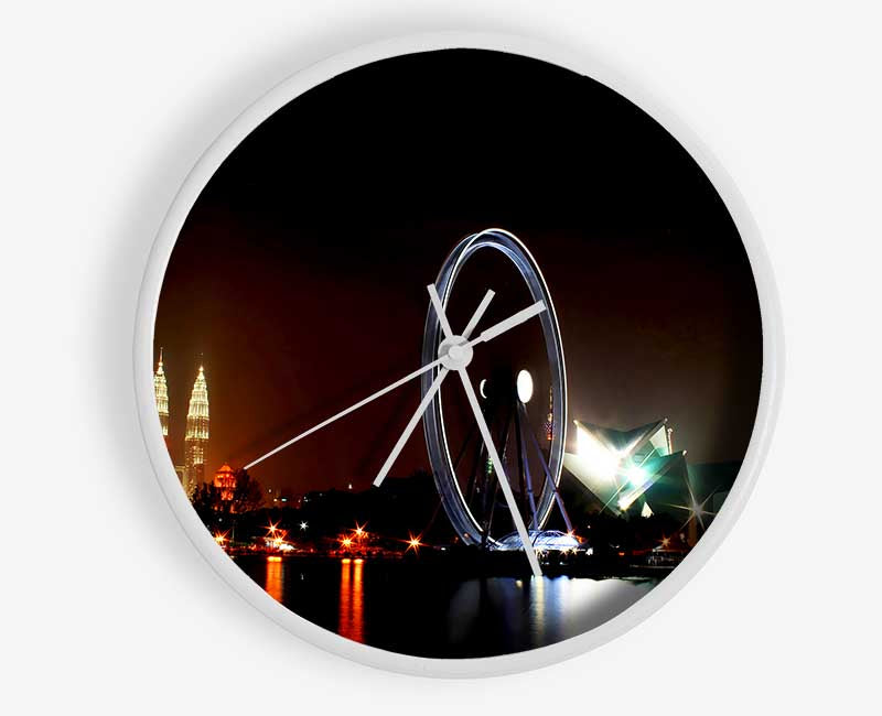 London Eye Over The Thames Clock - Wallart-Direct UK