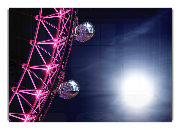 London Eye-Gondeln im Mondlicht