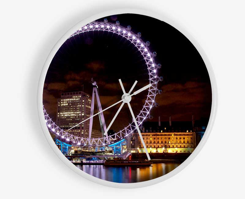 London Eye Water Lights Clock - Wallart-Direct UK