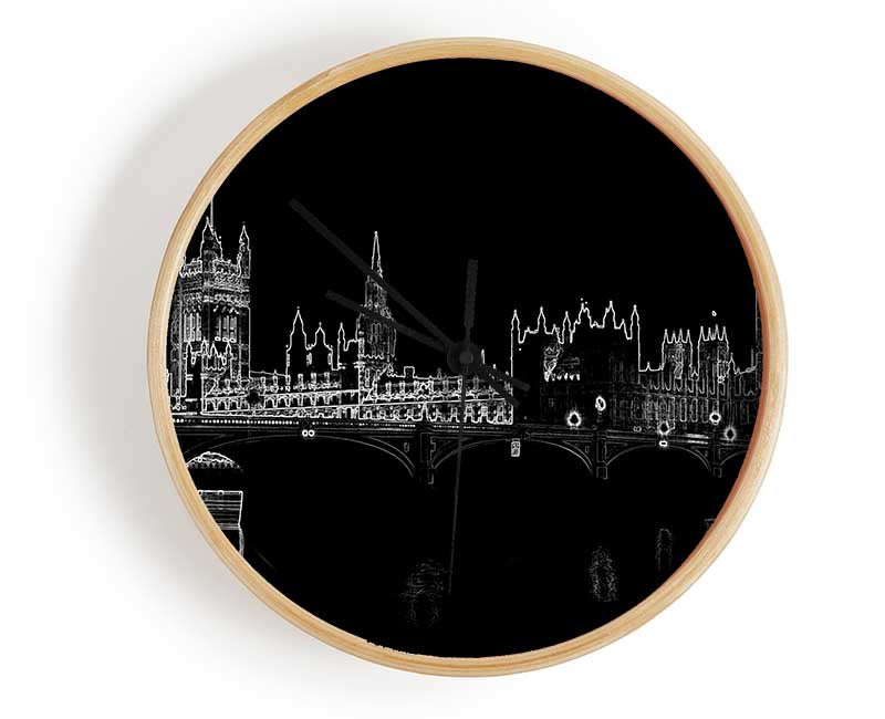 London Houses Of Parliment Clock - Wallart-Direct UK