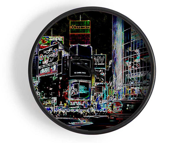 London Night Life Clock - Wallart-Direct UK