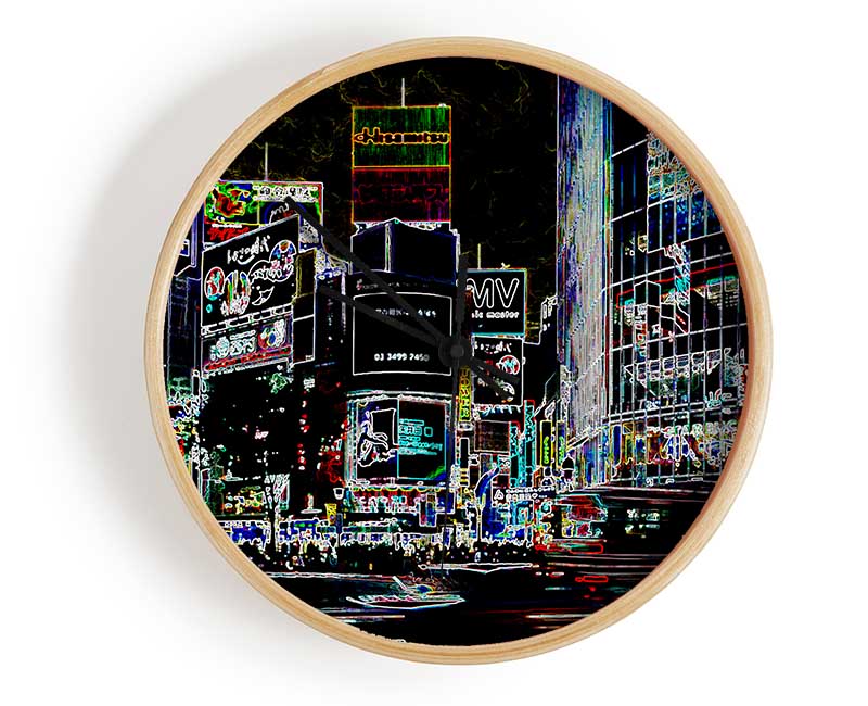 London Night Life Clock - Wallart-Direct UK