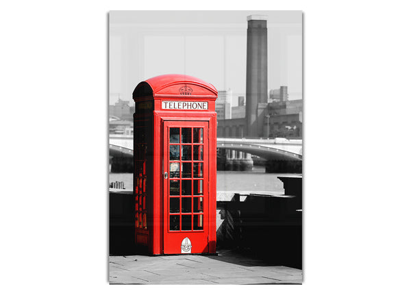 London Red Telephone Box B~w