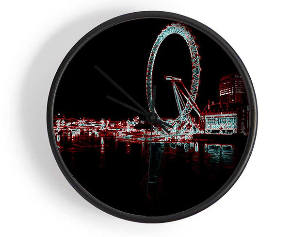 London Thames London Eye Clock - Wallart-Direct UK