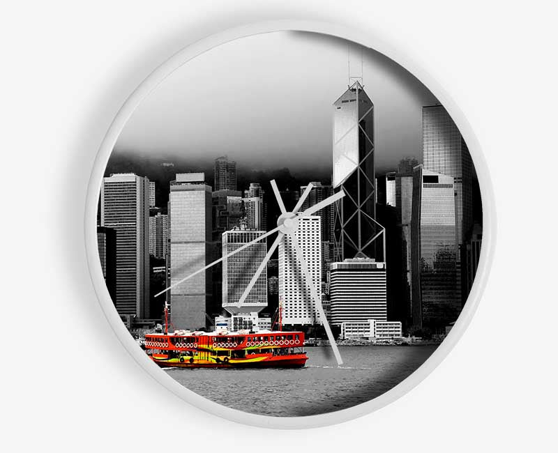 Hong Kong River Boat Clock - Wallart-Direct UK