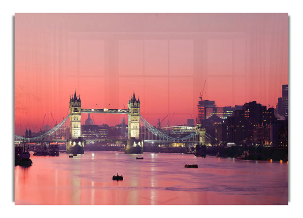 London Thames Sunset Panorama