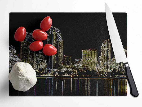 London Thames Glass Chopping Board