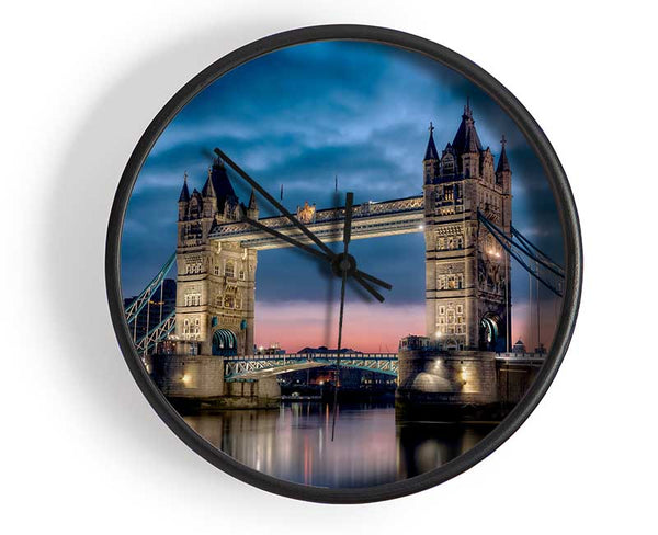 London Tower Bridge At Dusk Clock - Wallart-Direct UK