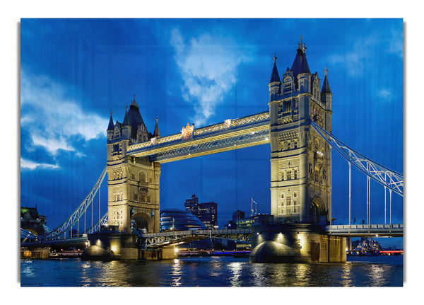 London Tower Bridge Blue Night Skys