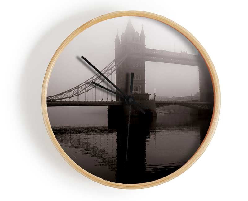 London Tower Bridge Mist Clock - Wallart-Direct UK