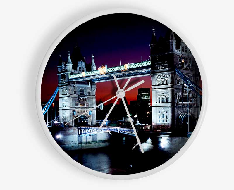 London Tower Bridge Night Vision Clock - Wallart-Direct UK