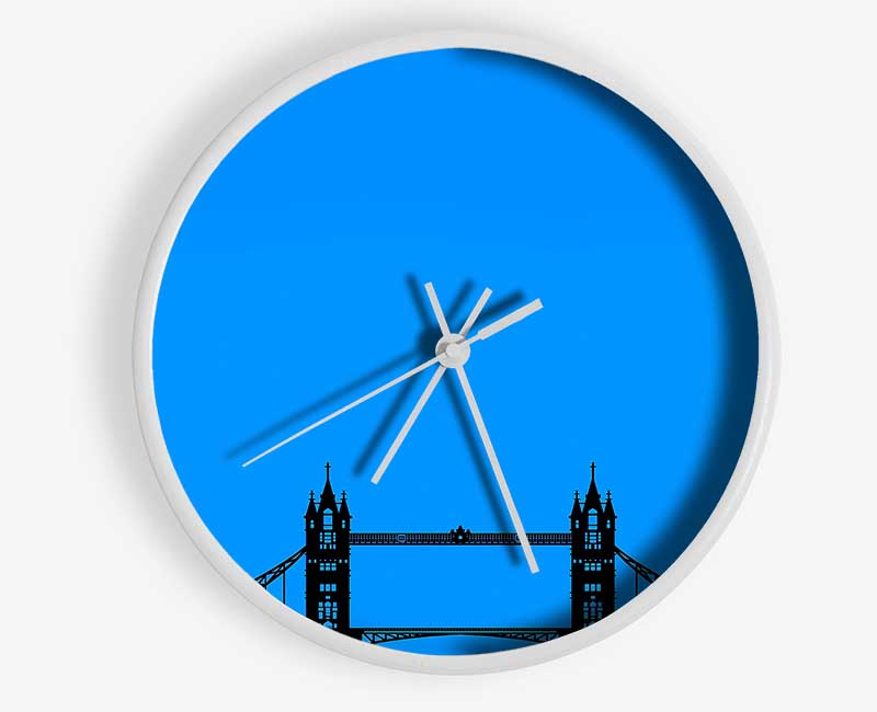 London Tower Bridge Silhouette Clock - Wallart-Direct UK