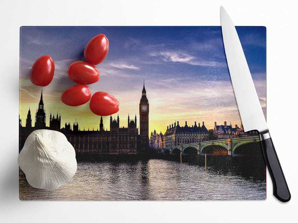 London Uk Glass Chopping Board