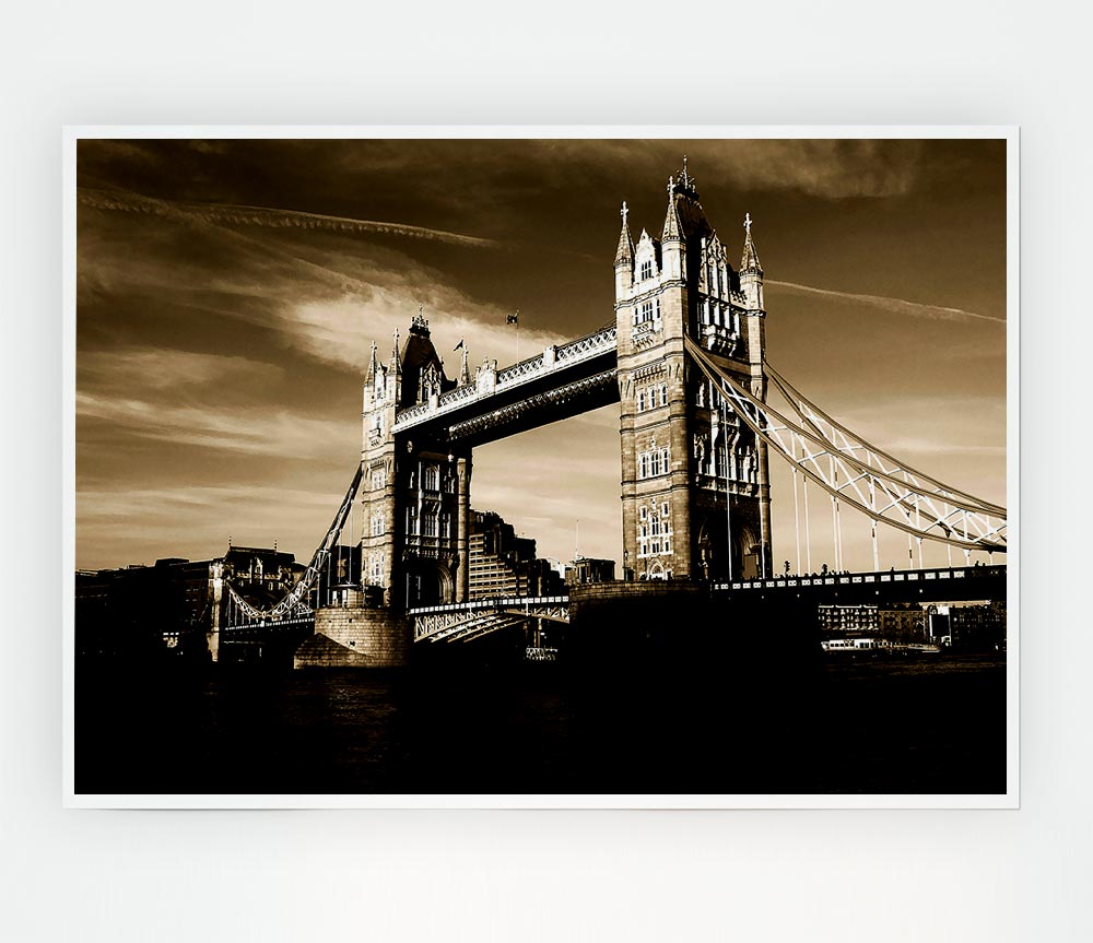 London Brown Beauty Print Poster Wall Art