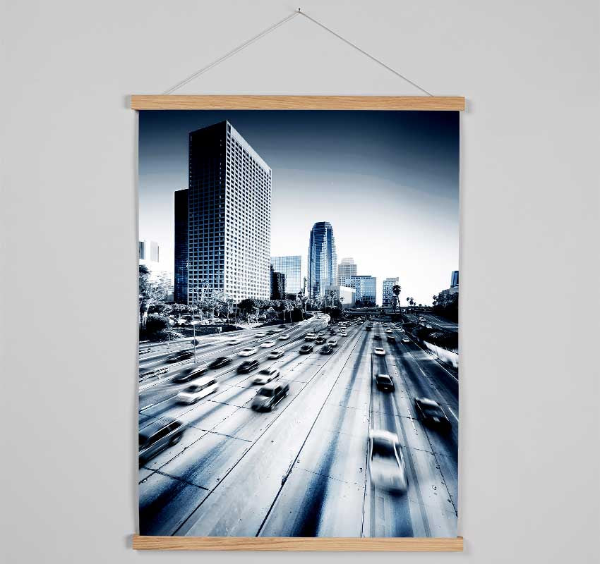 Los Angeles Highways Hanging Poster - Wallart-Direct UK