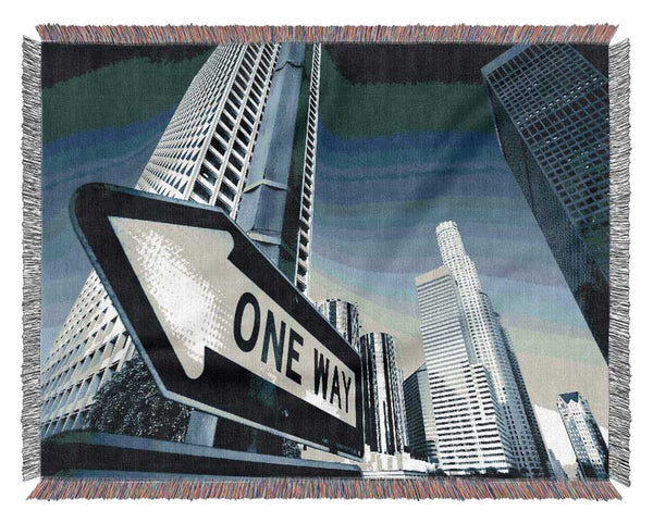 Los Angeles One Way Woven Blanket