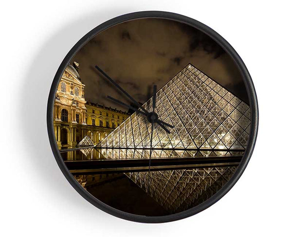 Louvre Museum Paris France Clock - Wallart-Direct UK