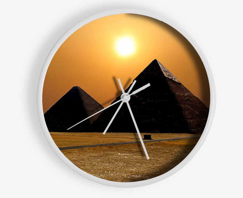 Magic Pyramids Giza Egypt Clock - Wallart-Direct UK