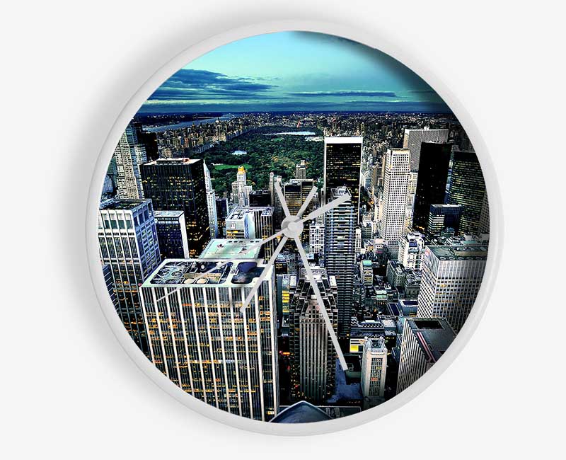 Manhattan New York City United States Clock - Wallart-Direct UK